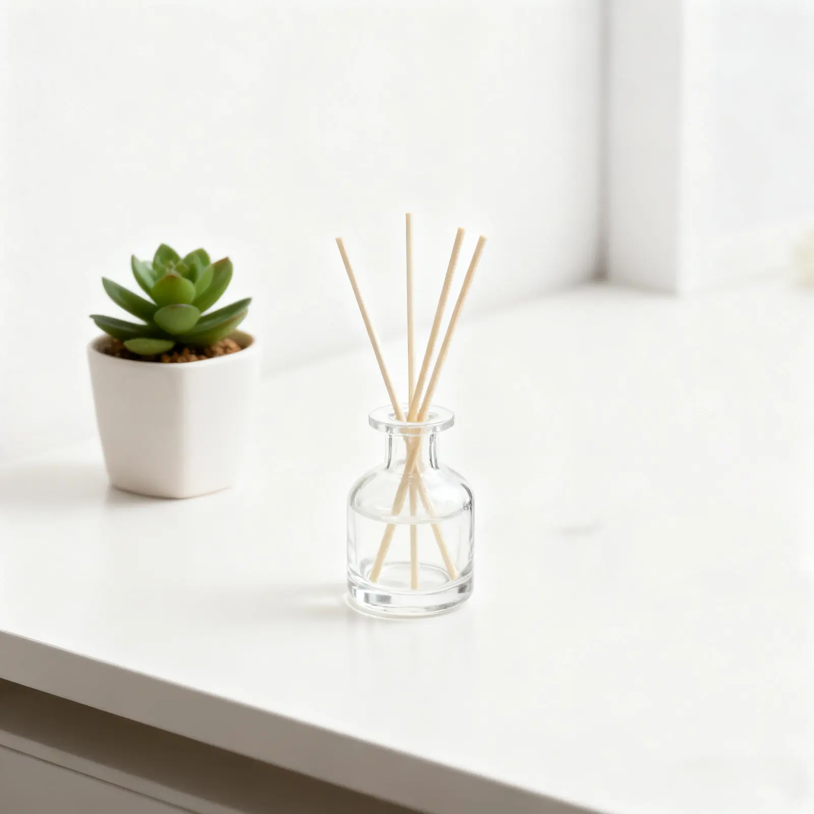 2Pcs Glass Diffuser Bottles Cylindrical Design Empty Refillable Reed Oil Diffuser Jar for Aromatherapy Home Spa Decoration view 6