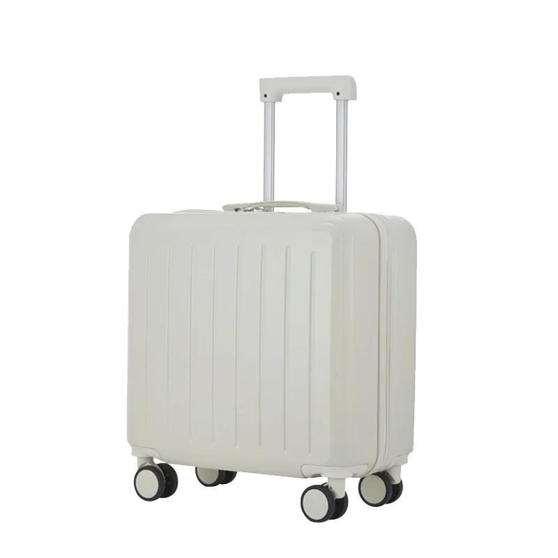 Small and lightweight 18-inch suitcase, women's boarding case, trolley case, men's strong and durable password suitcase,