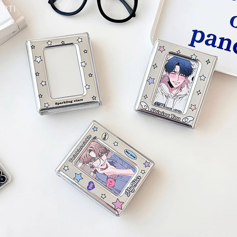 3 Inch Card Organizer Card Book Postcard Storage Book Idol Mini Photo Card Double Sided Photocards Holder Collector Card Binder