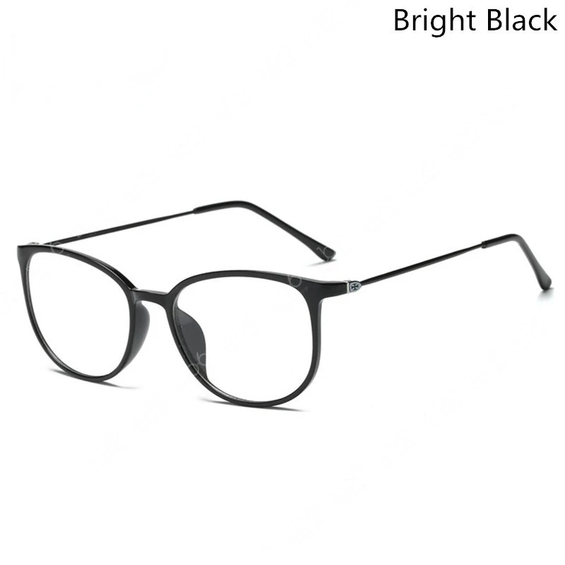 Finished Myopia Glasses for Women Men Square Anti Blue Light Eyeglasses Ultralight Nearsighted Glasses with Diopter 0 To -600