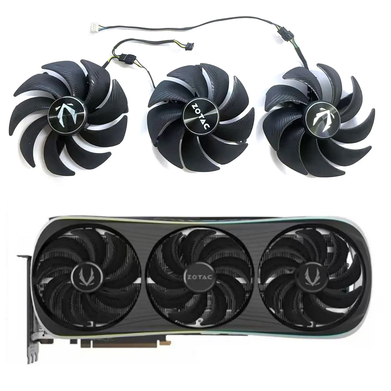 

For ZOTAC GeForce RTX 4080 super 4090 AMP EXTREME AIRO Graphics Card GPU Cooler Fan GAH3S2H GAA3S2H RTX4080 Video Card Fan