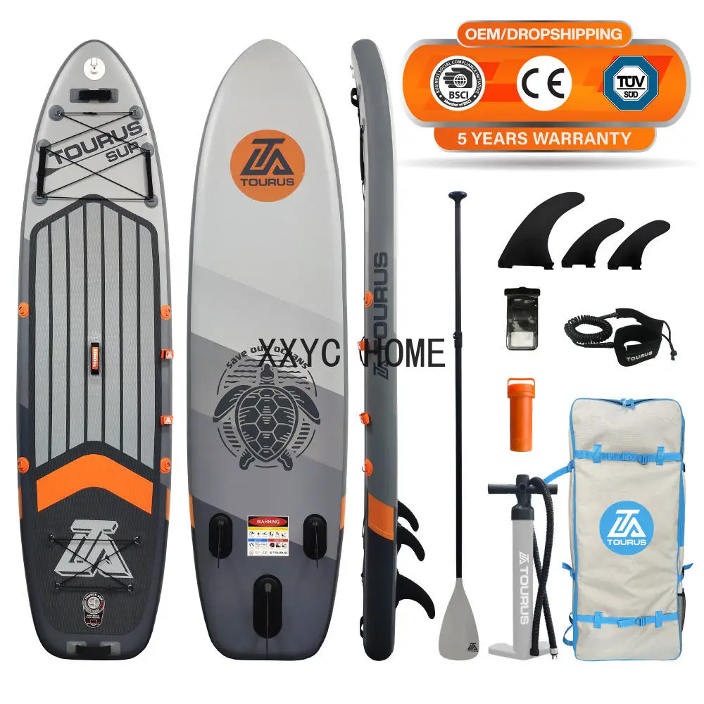 2023 new gray style paddle  sup boards  super quality inflatable stand up paddle board with camera base 10.6feet 32inch