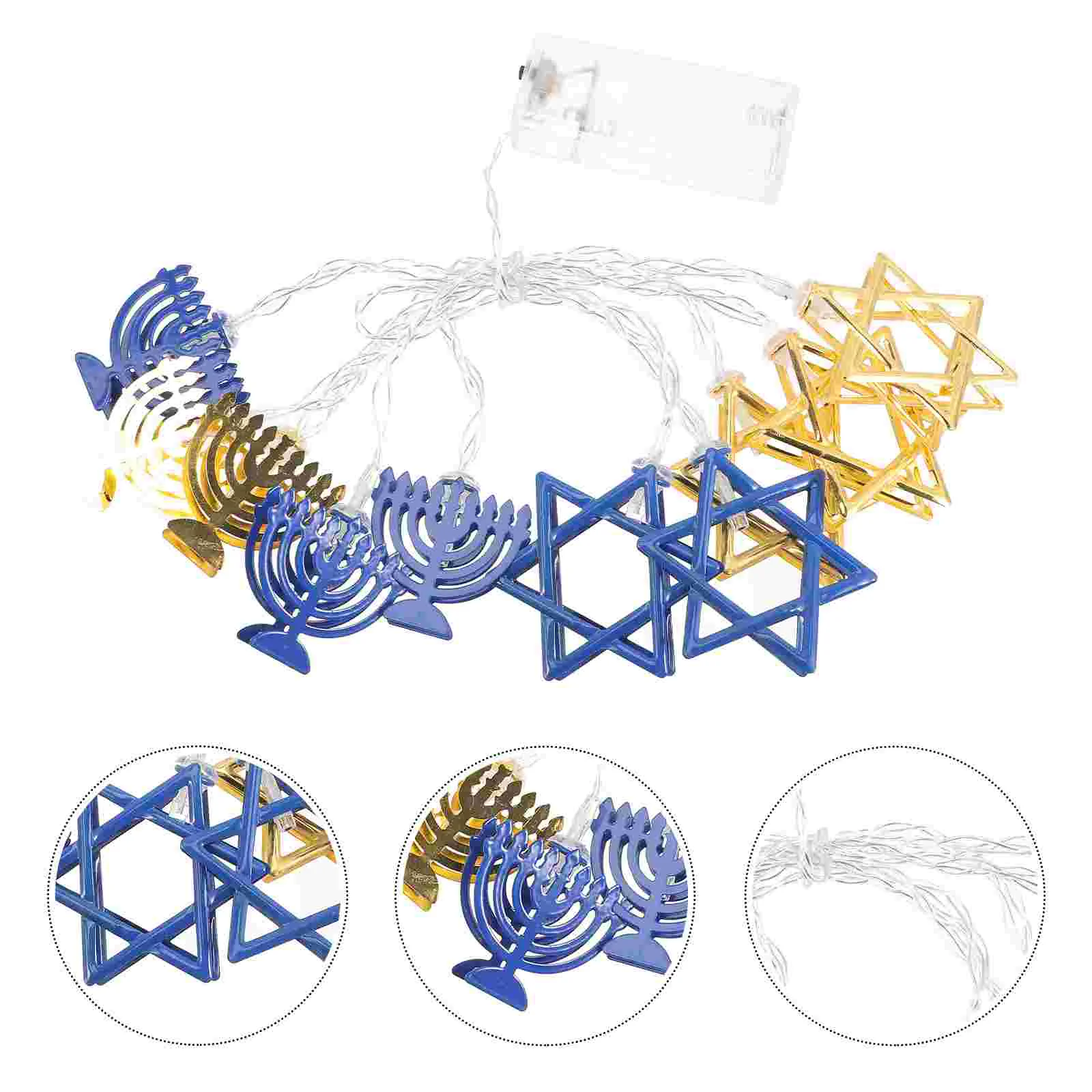 

Hanukkah Party Favors String Lights Holders Chanukah Decorations Supplies Wrought Iron