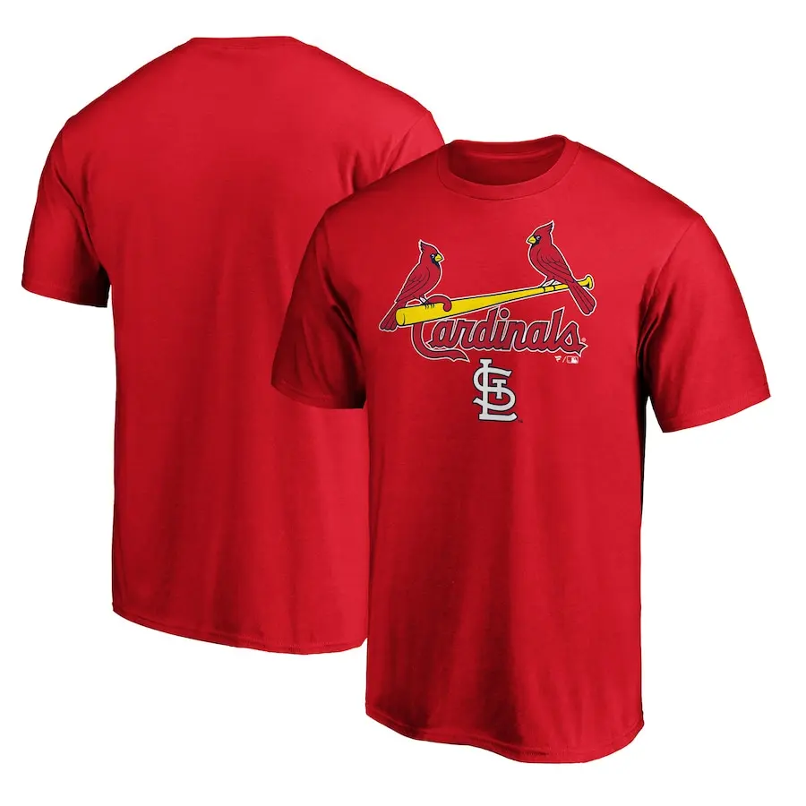 American Professional Baseball League St. Louis Cardinals Cotton Short Sleeved T-shirt Soft and Sweat Absorbing