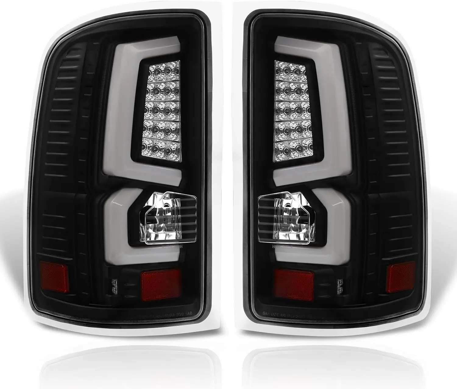 Neon LED DRL Tube Bar Brake Tail Lights Lamps Assembly Driver Left + Passenger Right Pairs Compatible/Replacement For Sierra 150