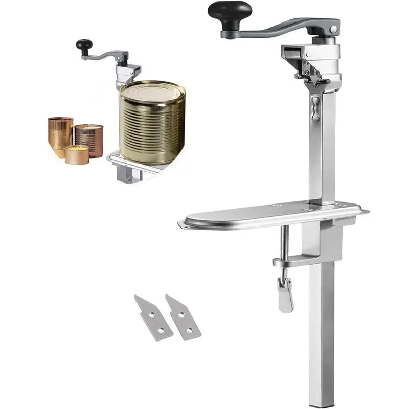 

AB39-Промышленный настольный ручной открыватель для консервных банок, усиленный, 24,6 дюйма, для больших банок до 17,9 дюймов, коммерческий открыватель для консервных банок