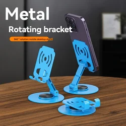 Draaibare ijzeren metalen standaard, 360 graden verstelbare telefoonstandaard, universele bureaustandaard voor smartphones en tablets