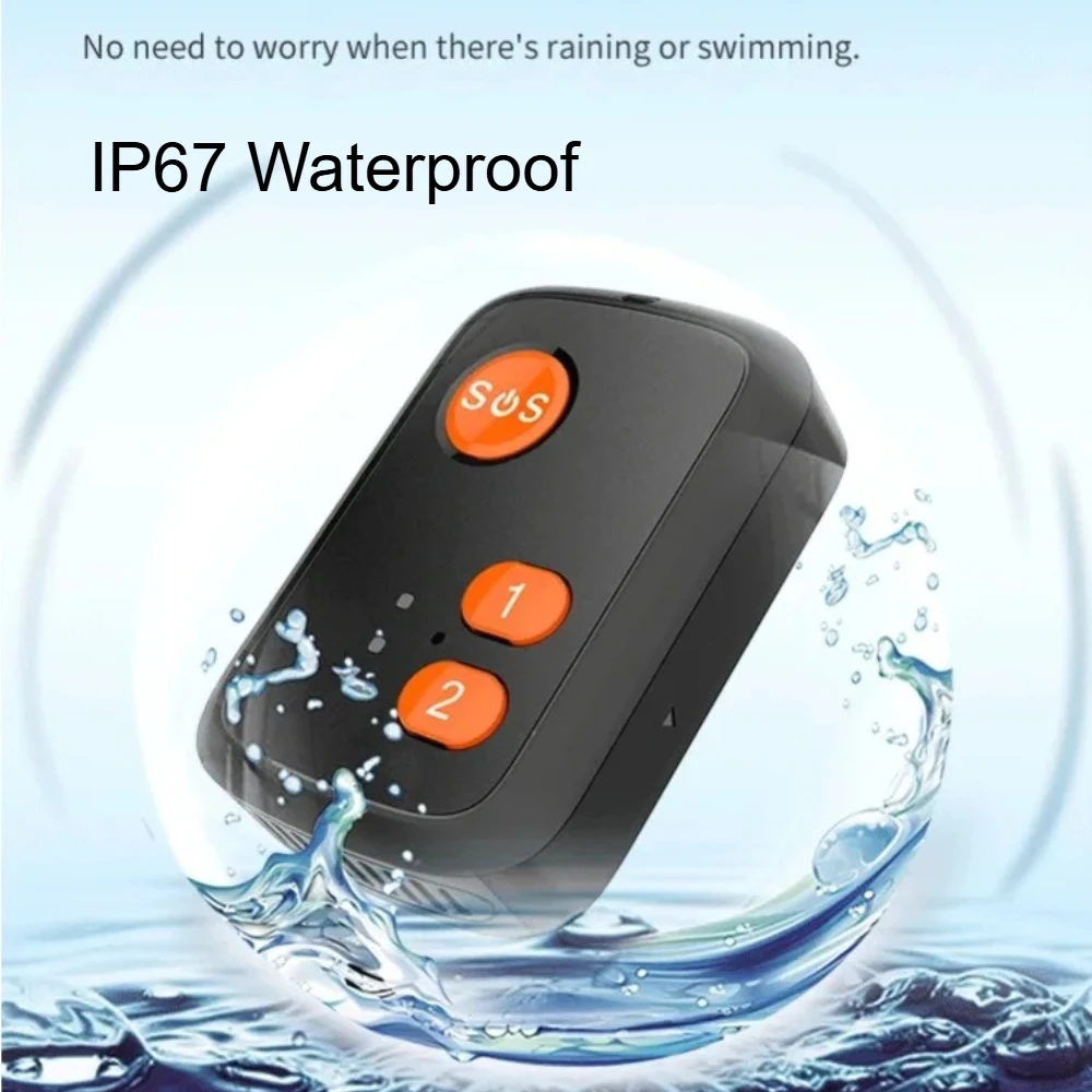 4G GPS Elderly Necklace Tracker, Waterproof SOS Pendant, Fall Alert, Real‑Time GPS Beidou WIFI Positioning & Medication Reminder