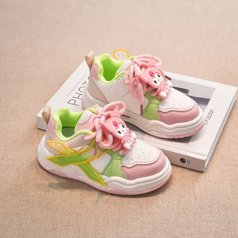 Y2K Kawaii Anime Sneakers pour Enfants, Chaussures de dehors, Pendentif Dessin Animé Mignon, Jolis Cadeaux, Mode, Sanurgente, Ins, Cinnamoroll, Kuromi