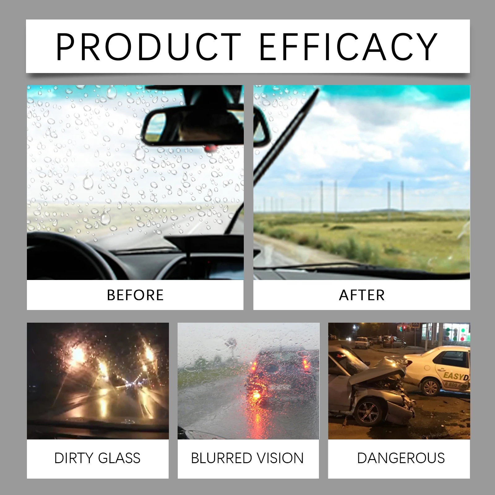 Car Glass Oil film Cleaner Waterproof Polishing Compound Windshield Cleaner Paste Film Removal Cream Auto Clear Window Care 50ml