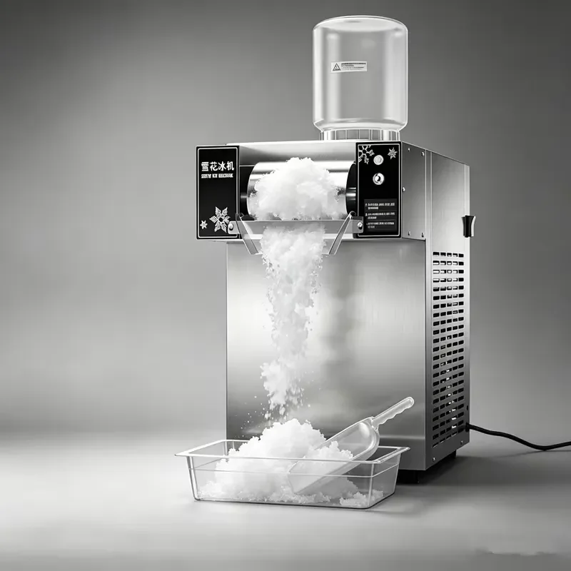 Portable Electric Snow Machine Household Ice Shaver One Click Start Professional Flake Maker for Home Party Use Easy Clean