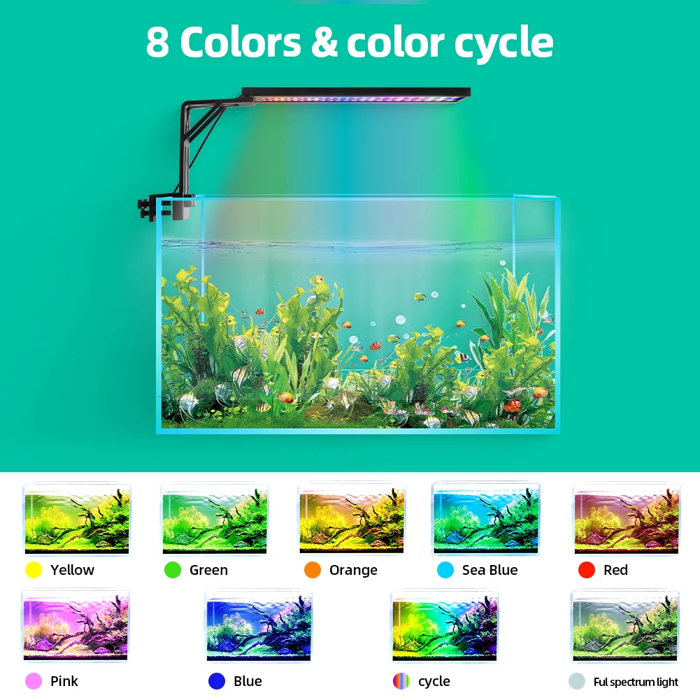 24/7 Aquarium Full Spectrum Li - Aquarium Plant Growth Light ulasan dan harga