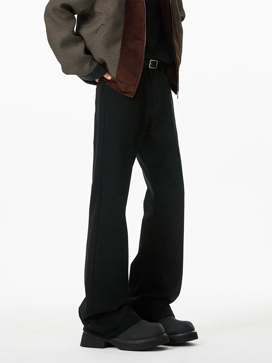 

Мужские джинсы Bla Bell Bot: осенне-зимние, прямые, в американском уличном стиле, из чистого денима, Cleanfit