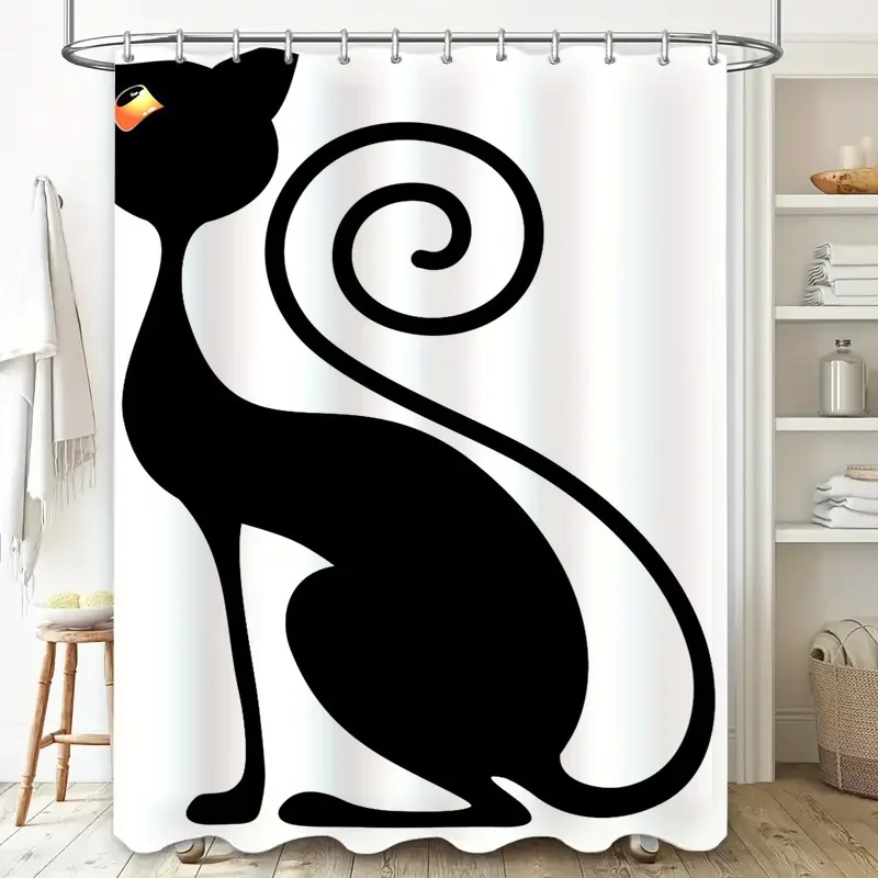 

Персонализированная занавеска для душа на заказ с принтом заката и океана для декора ванной комнаты, сменная, водонепроницаемая ткань, простая установка