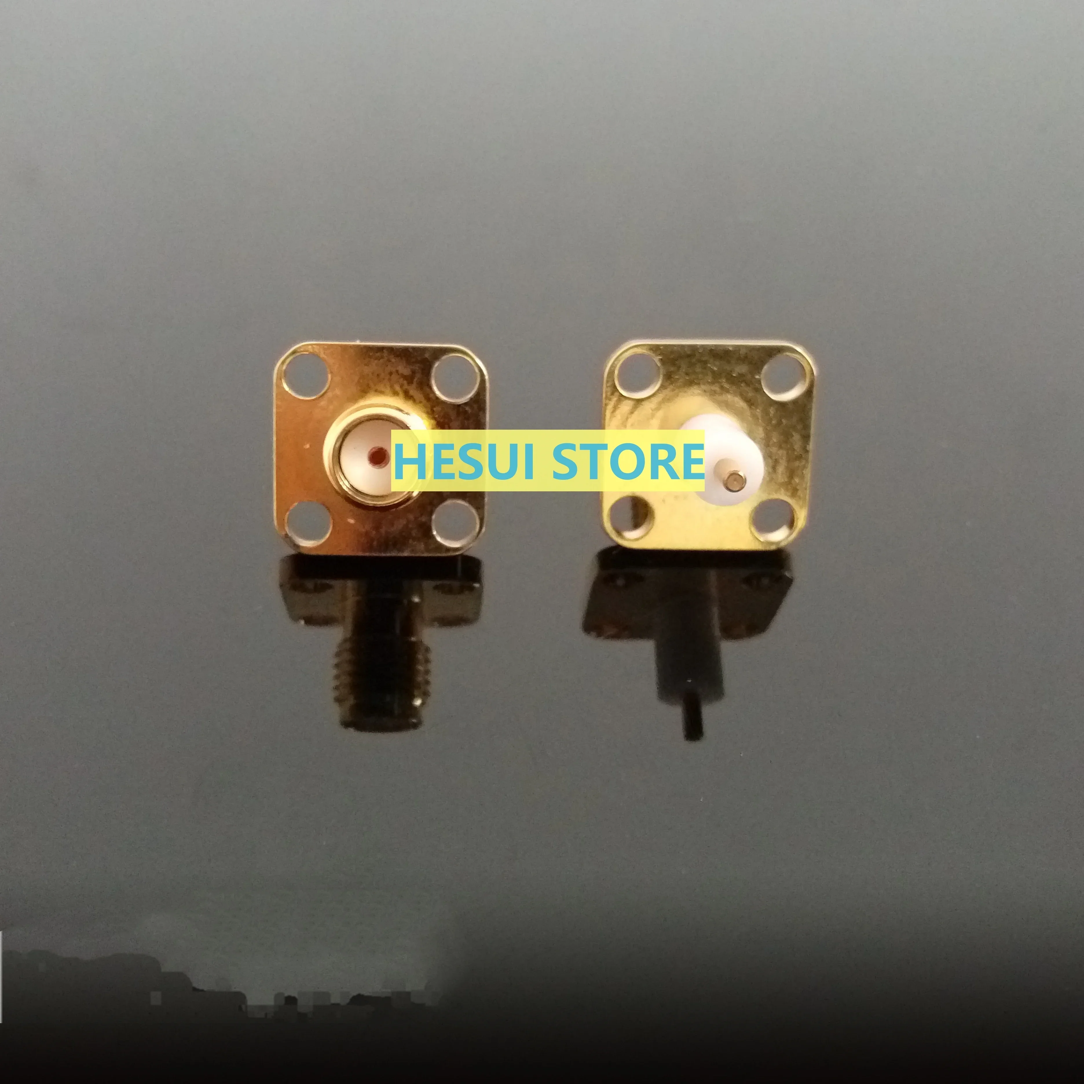 1/3/5pcs RF connector high frequency connector SMA-KFD square square plate 12.7*12.7 outer screw inner hole mounting hole