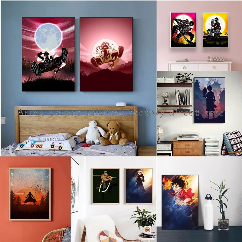 Classic Anime Retro One Piece Z High Quality Poster Canvas Painting Print Wall Art Picture Cafe Living Room Room Decoration