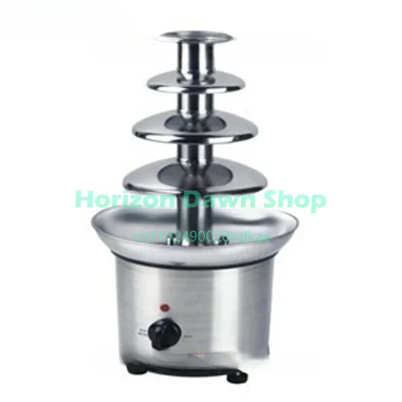 Heavy Duty 4-Tier Stainless Steel Chocolate Fountain Melting Machine