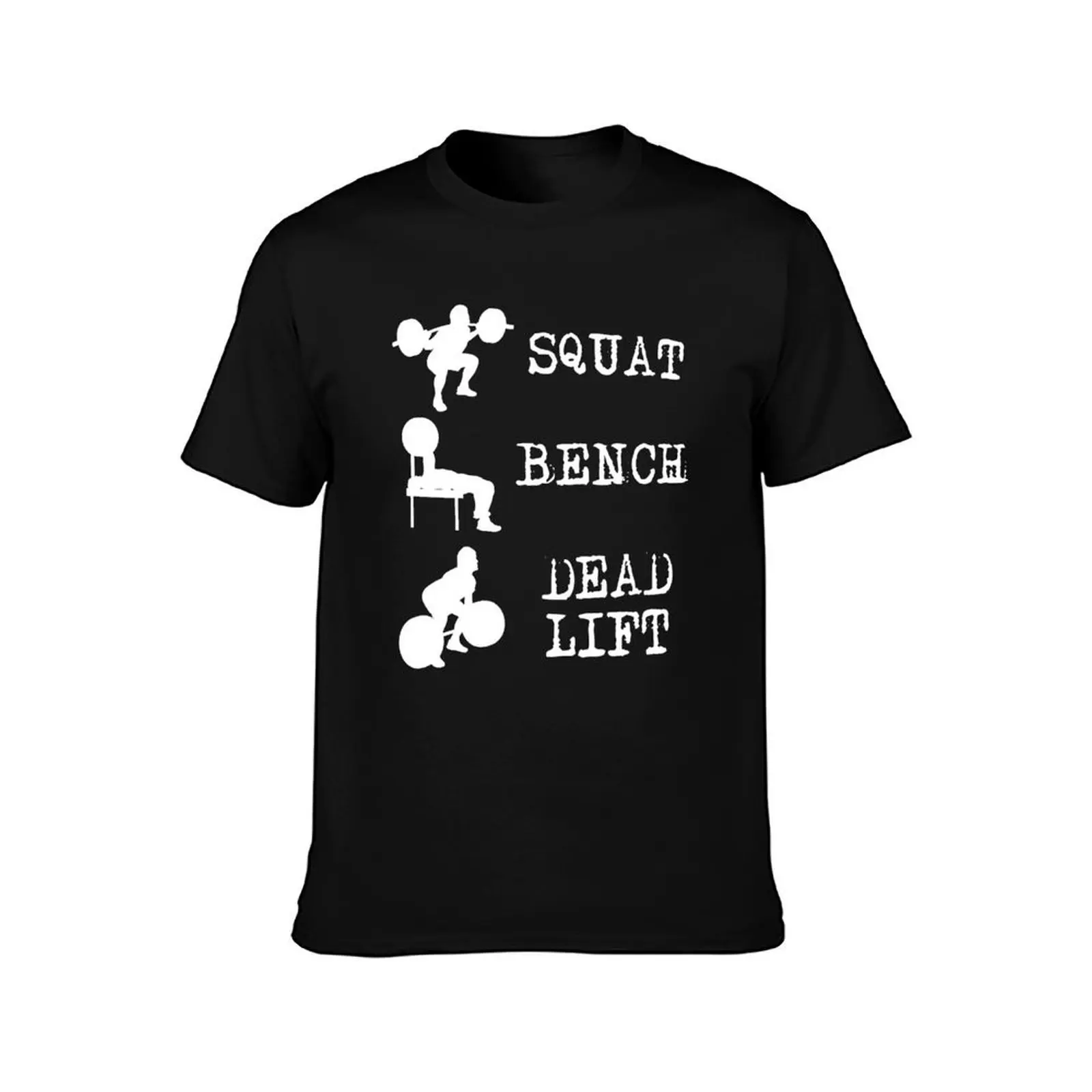 Squat Bench Deadlift Power Lifting powerlifting T-Shirt Basic Short Sleeve for Men T-Shirt