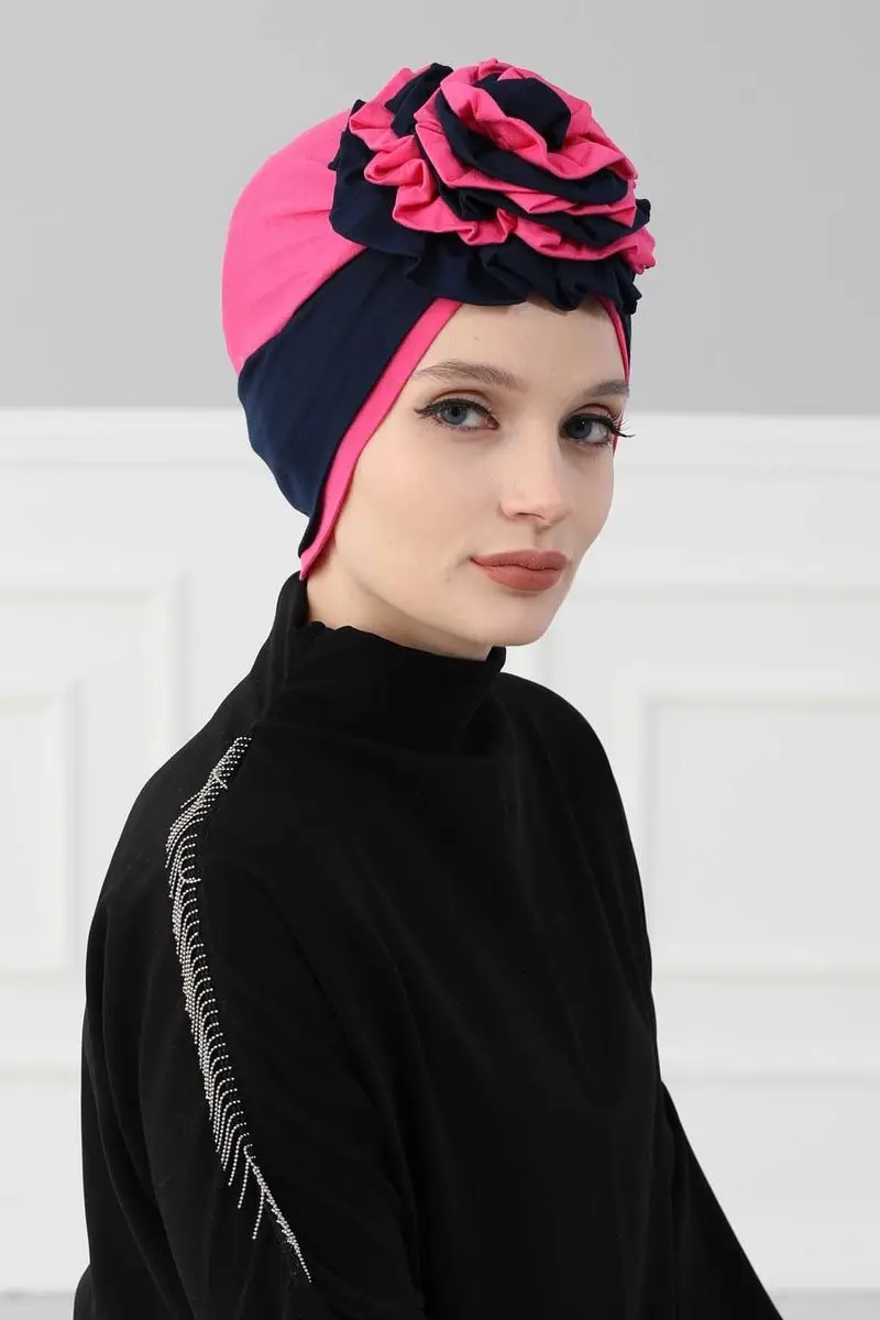 Doppel farbe rose Knochen navy blau