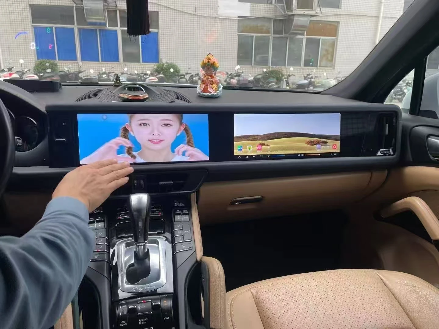 Android Car Radio Dual Screen For Porsche Cayenne 2011-2017 Stereo Auto Multimedia Carplay Co-pilot Passenger DSP GPS Head Unit