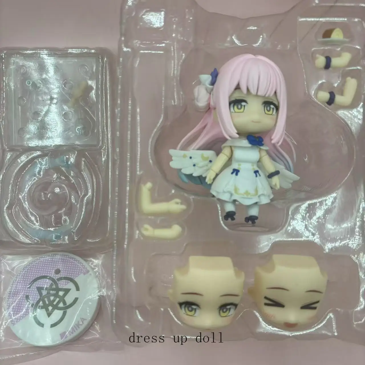

Misono Mika Blue Archive Anime PVC Figure Doll Model Toy Figurine Q Version Stand Model Desk Display Standing Birthday Gift