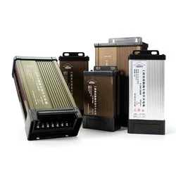 防雨スイッチング電源ac dc電源12v 5v 24v屋外led照明変圧器60ワット100ワット150ワット200ワット240ワット300ワット350ワット