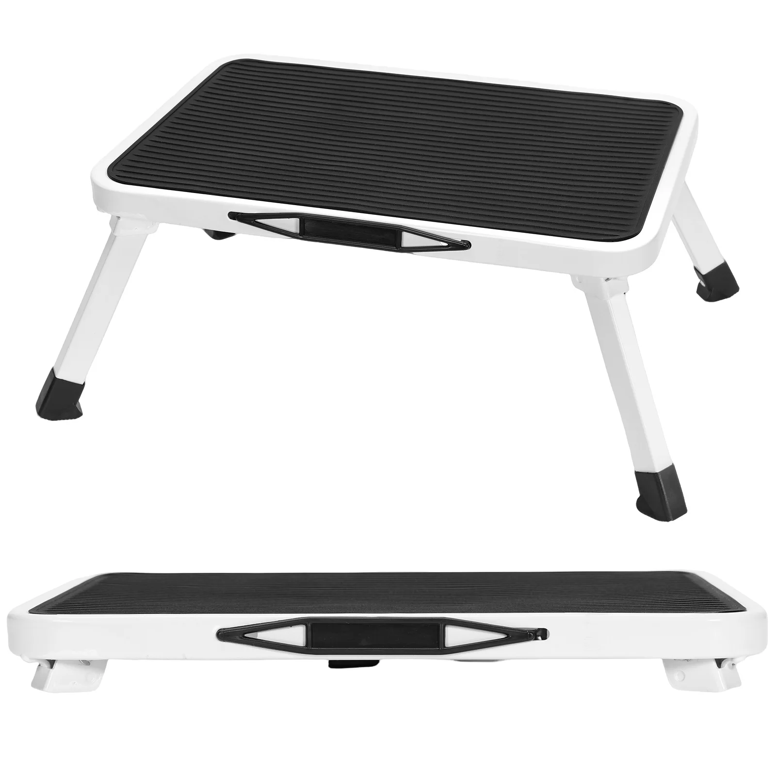 

Foldable Stool, Non-Slip Platform and Rubber Feet, 330-Pound Capacity Sturdy Metal Foldable Stool