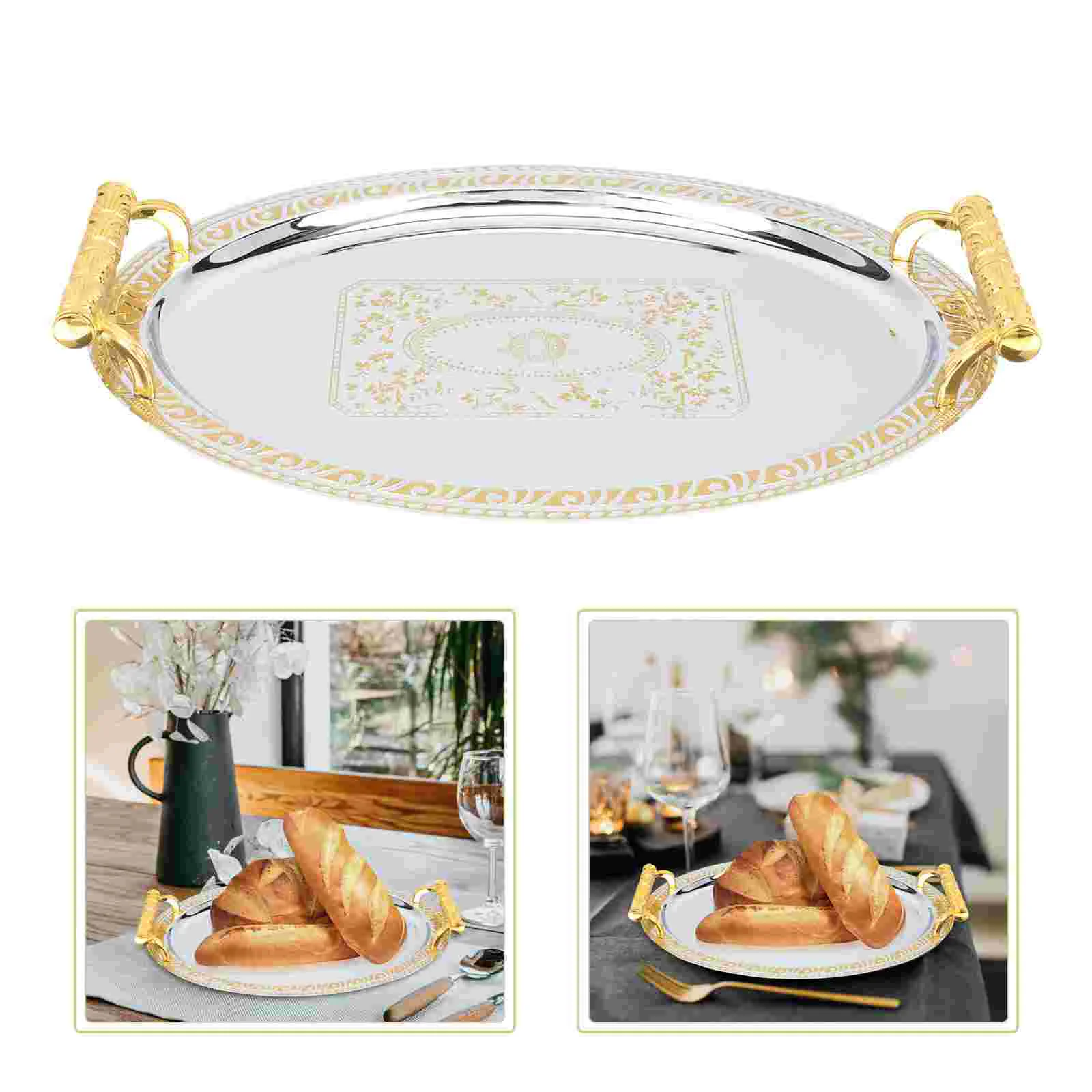 

Household Fruits Tray European Style Serving Platters Teacup Storage Food Trays