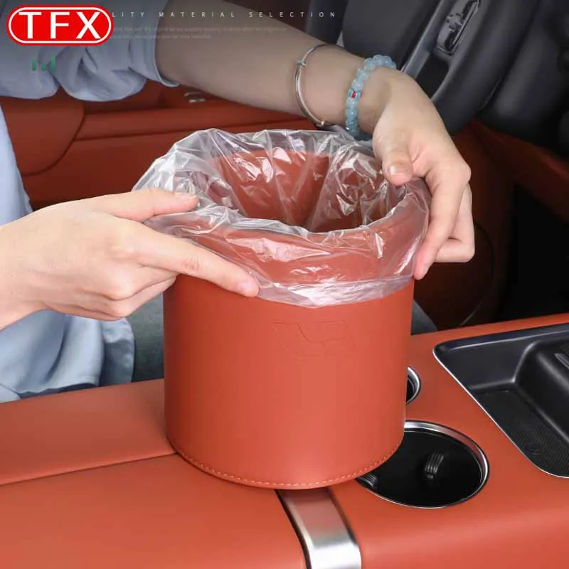 For Lixiang Li L9 L8 L7 Car Styling Garbage Can Storage Bucket Storage Box Interior Decorations Change Auto Modified Accessories 2