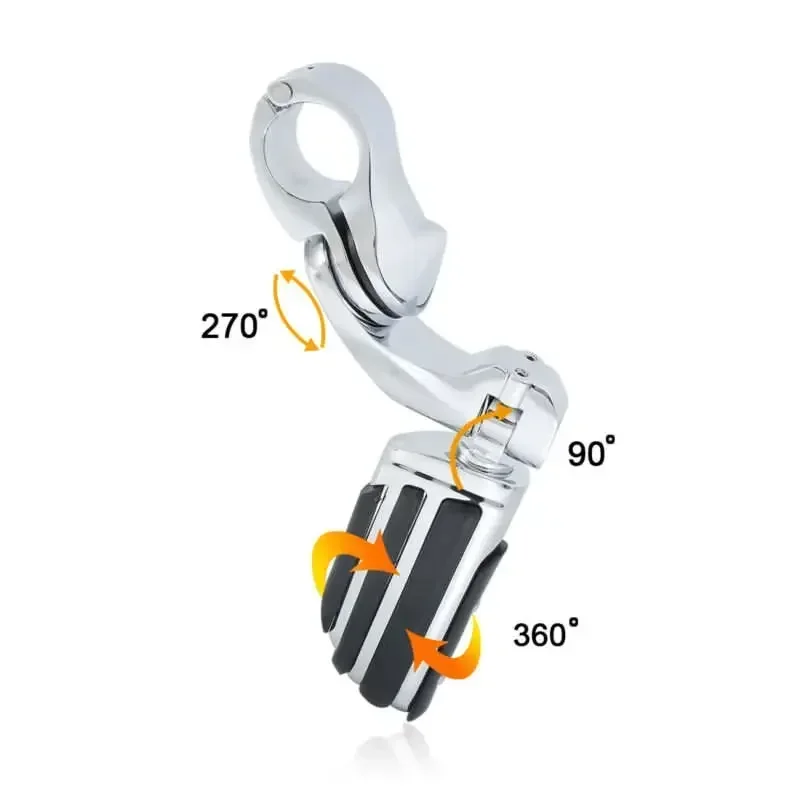 For Harley Motorcycle Parts  32mm 1.25" Short Angled Adjustable Highway Foot Pegs Motorcycle Parts  Acsessories