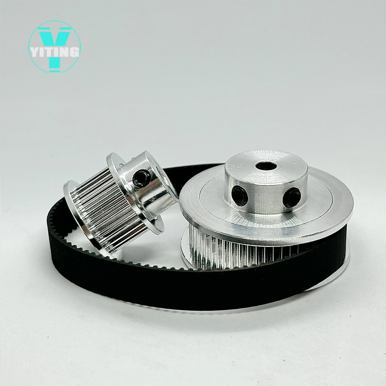 2GT Kit 2M 60Teeth 30T GT2 30Teeth 60T Timing Belt Pulley Set Belt Width 10mm Bore 5~14mm  2:1 Wheel Synchronous Pulley Belt Kit