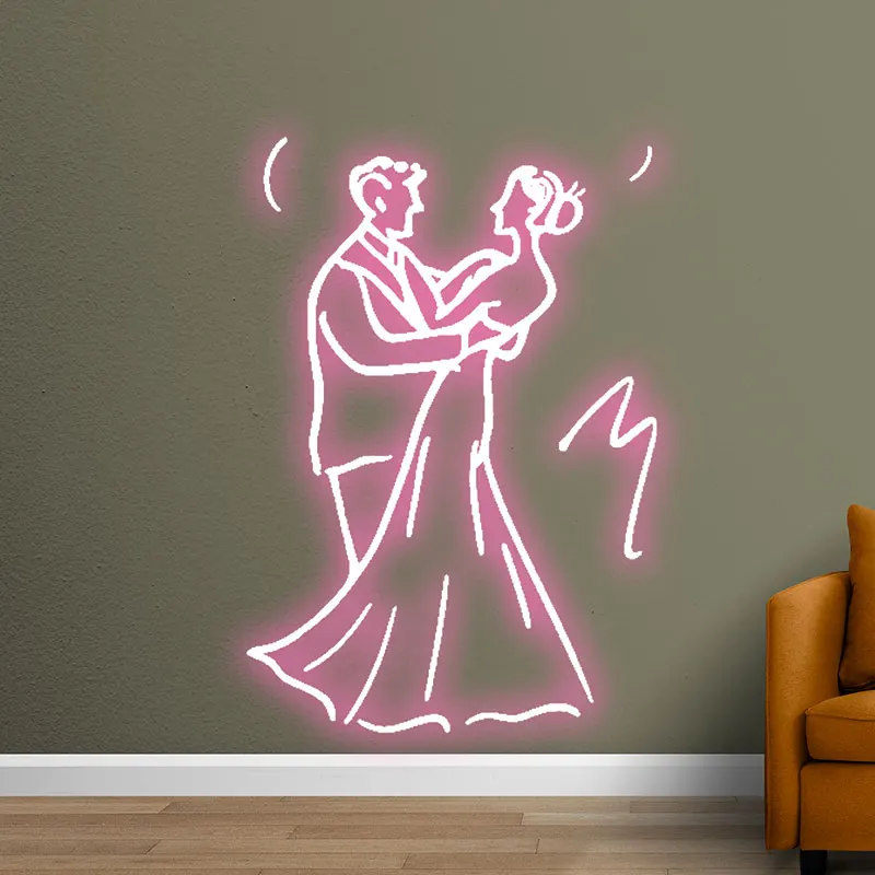 Dancing With Lover Wedding Decoration LED Neon Sign