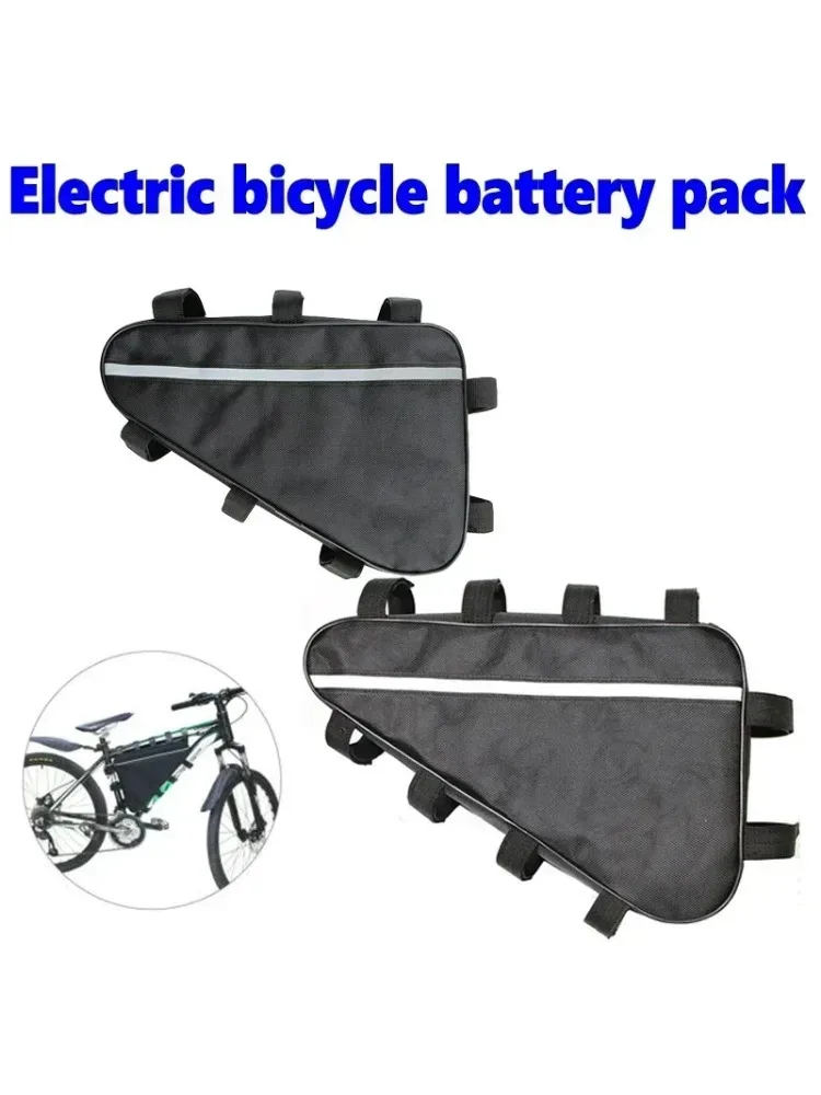 AliExpress NONE Triangle Battery Bicycle Pack Waterproof 210D Oxford Cloth Converted MTB Road Bike Tube Frame Case Storage Bike Bag