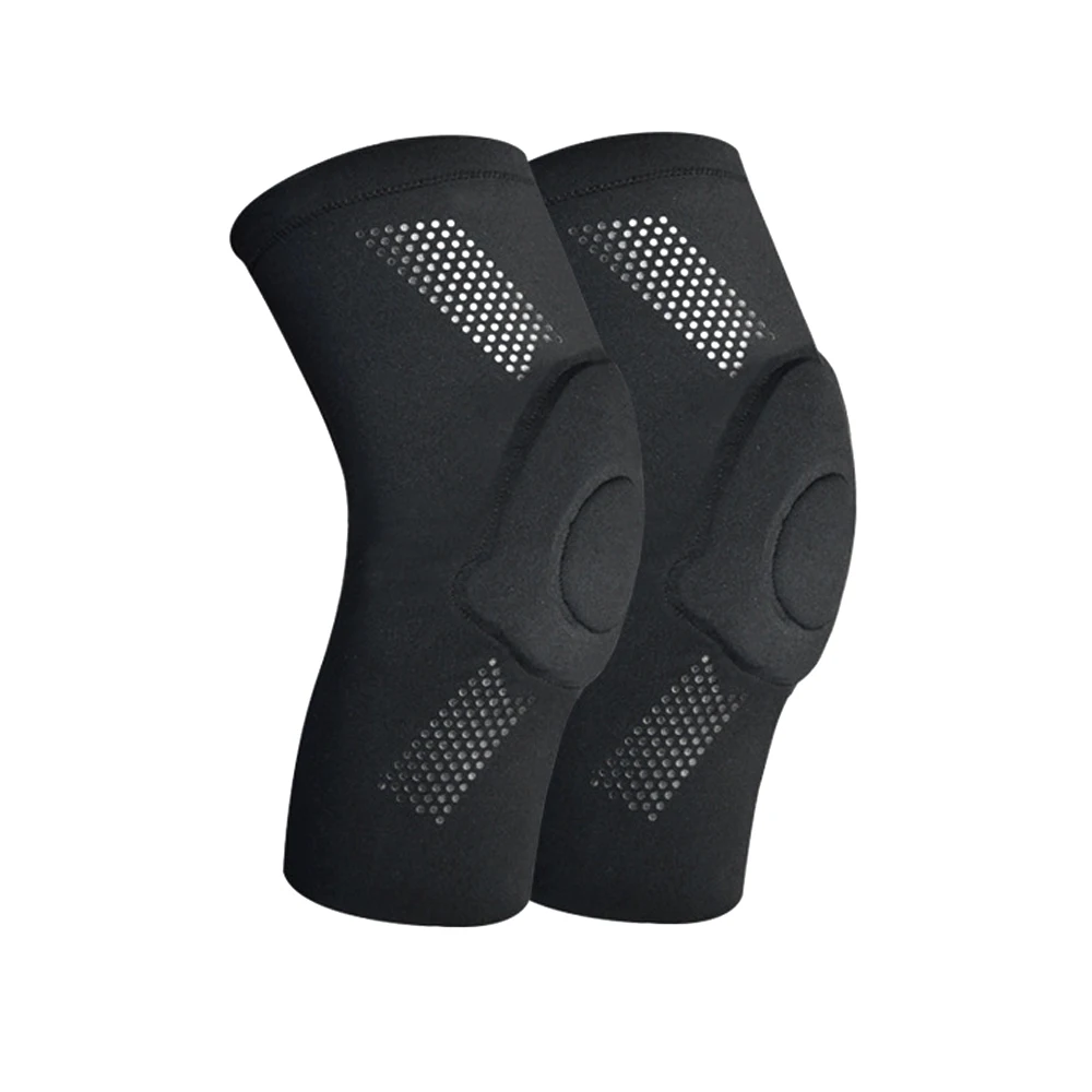 1 Paar Kompressions-Knieschoner oder Ellenbogenschoner mit Silikon-Gel-Pad, Volleyball-Knieschoner für Frauen und Mädchen, Tänzer, Yoga, Pole, Bodentanz – Detail 1