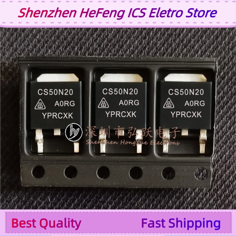 10PCS -20PCS CS50N20 CS50N20A0R-G  TO-252 200V 50A   Quality Guarantee
