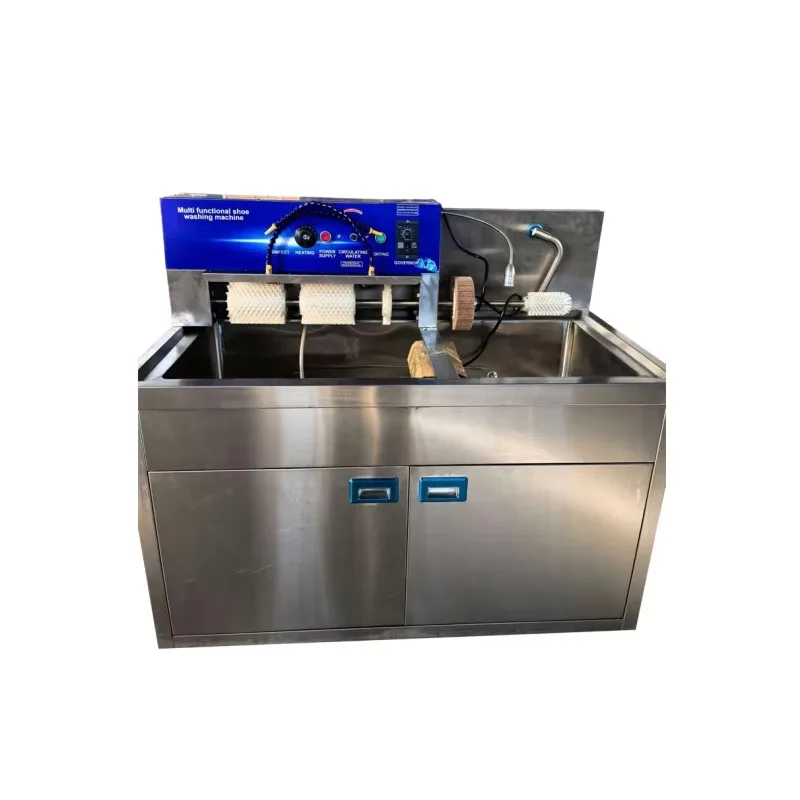 

Stainless Steel Shoe Washing Equipment Commercial Automatic or Semi-sutomatic Shoe Polishing Machine With Pool Shoe