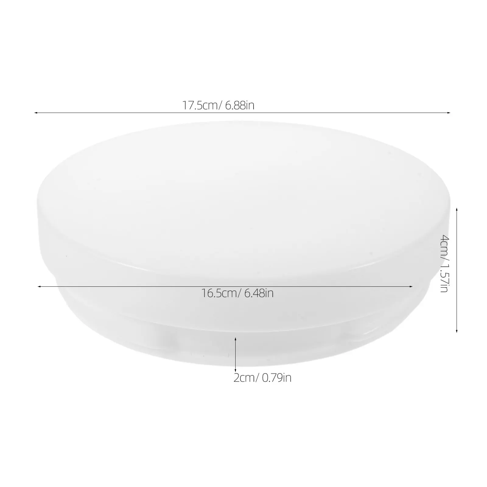 Ceiling Fan Light Cover Acrylic White 17.5cm Modern Minimalist Diffuser Lampshade for Living Room Bedroom Office Dormitory Fan