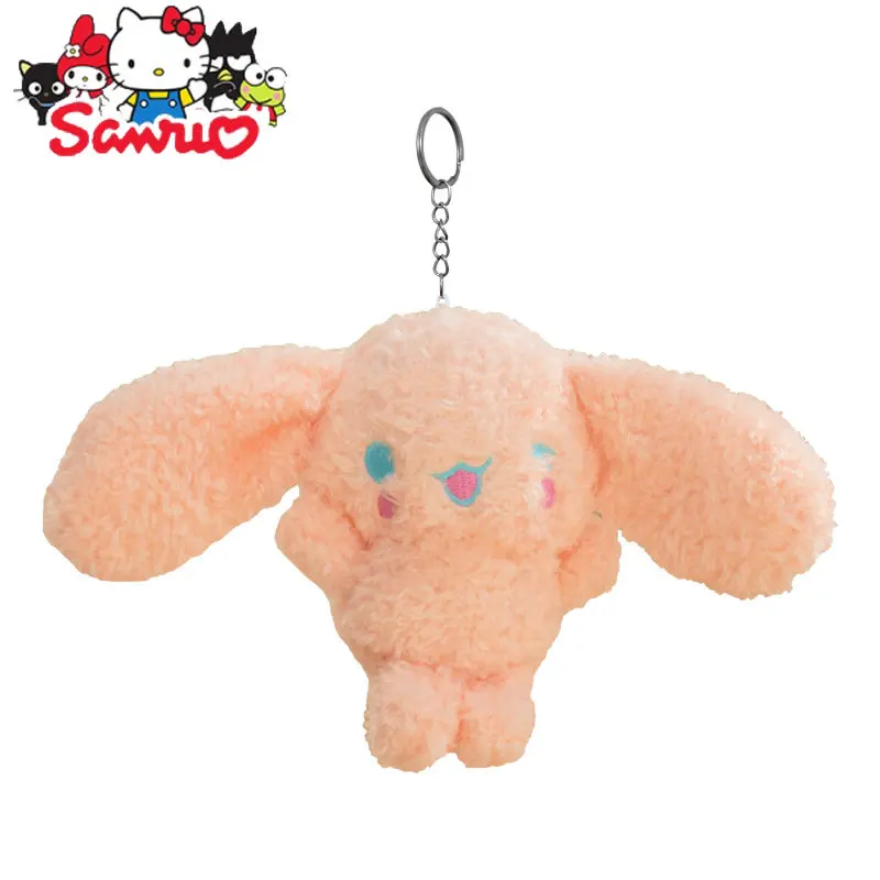 1Pc Sanrio Cinnamobol Cute Japanese Puppy Pendant Toy Bunny Doll Keychain Bag Cartoon Animal Hanging Doll Backpack Decoration