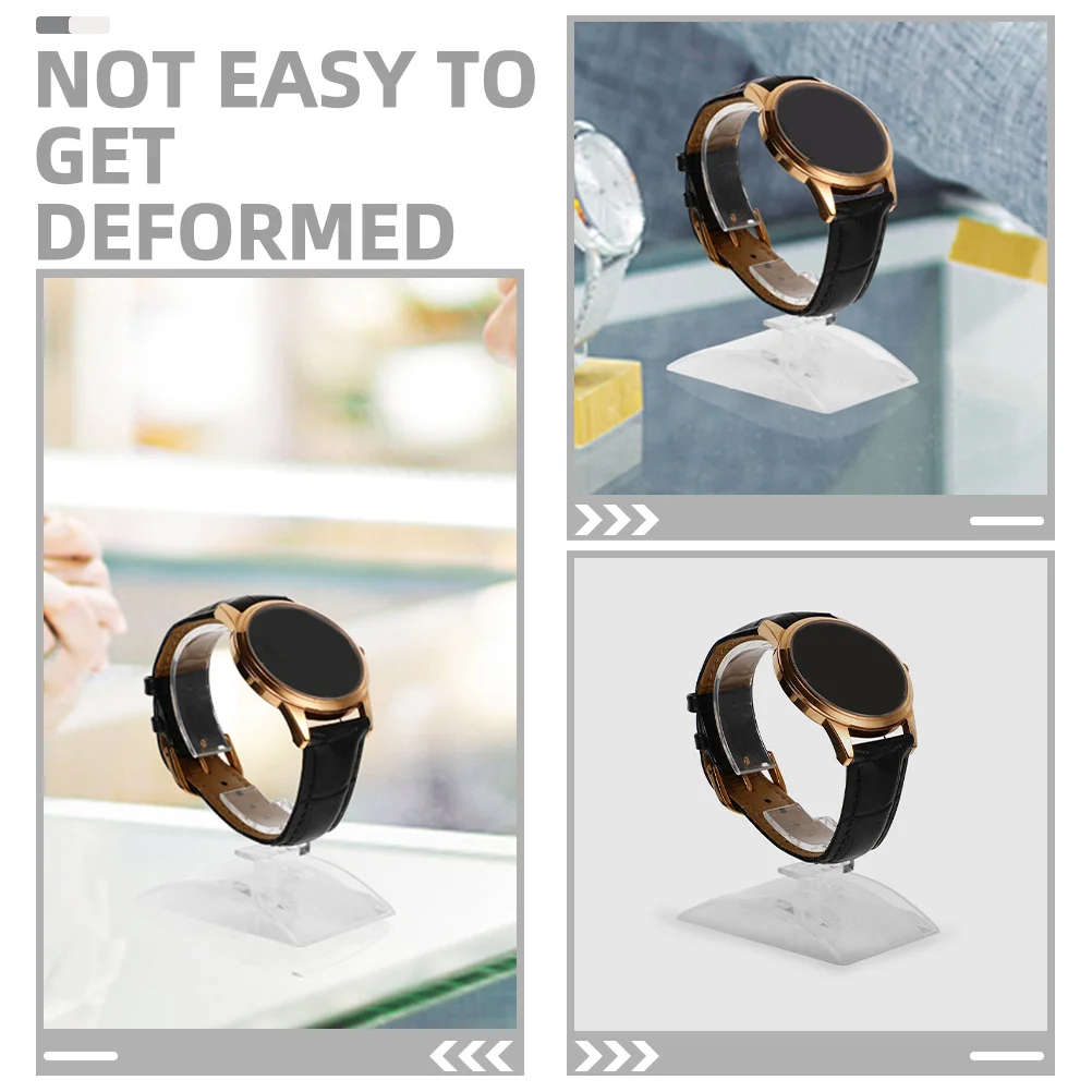 

8 шт. акриловая подставка для часов, прозрачный прочный держатель для браслета, органайзер для хранения, витрина для наручных часов, ювелирных изделий