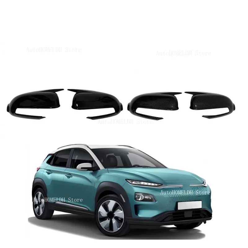 

Car Rearview Side Mirror Cover Fit For Hyundai Kona 2018 2019 2020 20212023 Wing Cap Exterior Door Housing Shell Adhesive Trim