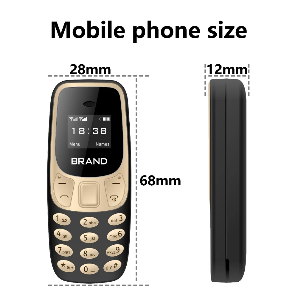 SERVO BM10 Super Mini Mobile Phone 2 SIM Standby Blacklist Magic Voice Call Recording 2G GSM Smallest Backup Feature Cellphones