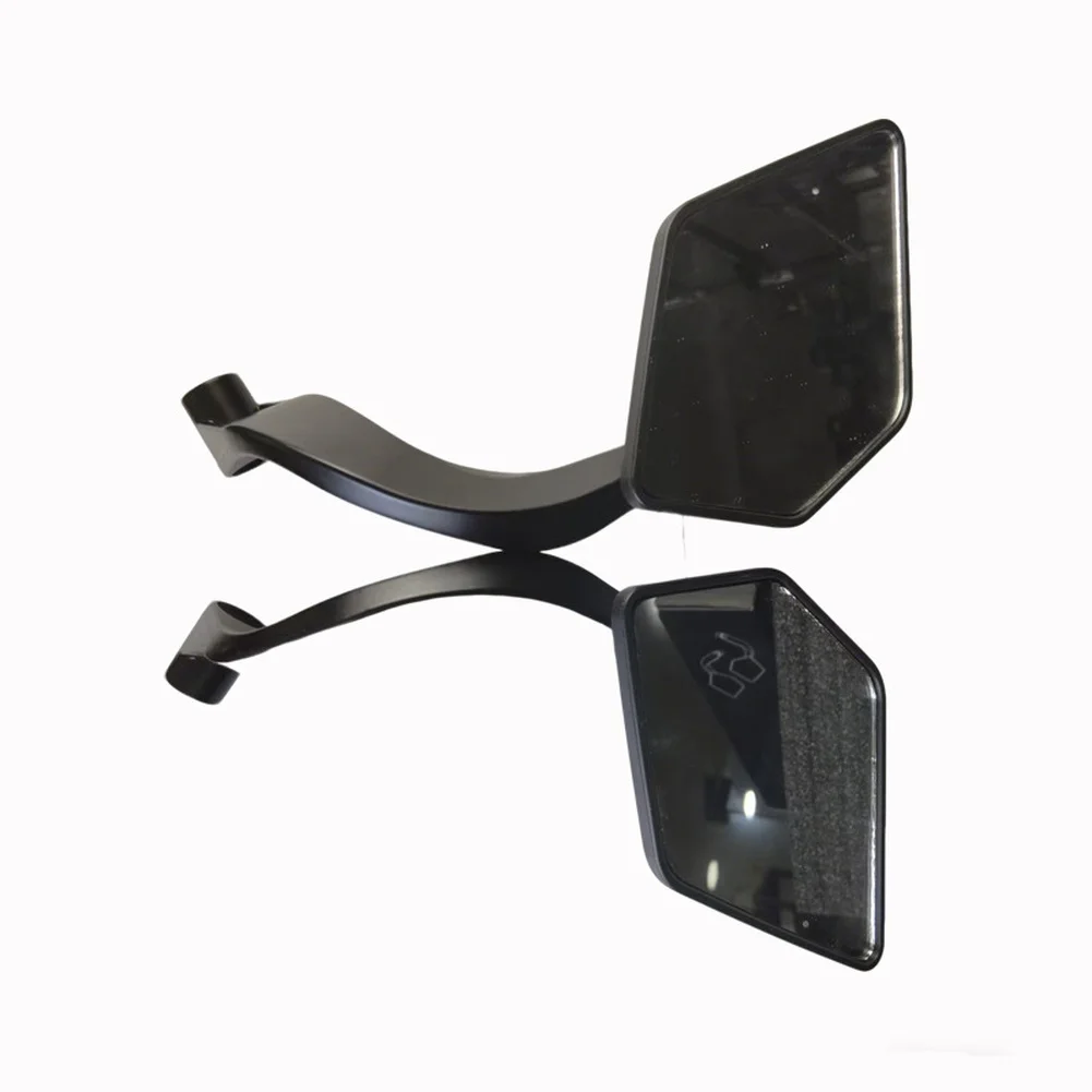 Black ABS Rearview Mirror with Spoiler Wing for Motorcycle Enabling Reliable Side Viewing and Consistent Fitment Support
