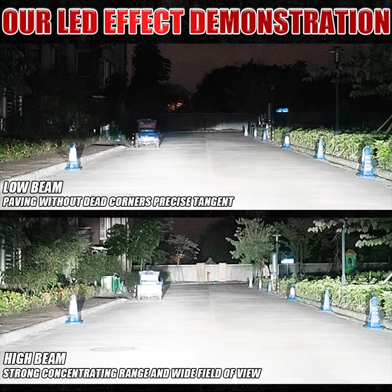 2pcs Bi LED Projector Lenses 3 Inch For Headlight Hella H4 H7 9005 9006 6000K Auto Lamp Retrofit Kits Dual Hyperboloid Lens view 3