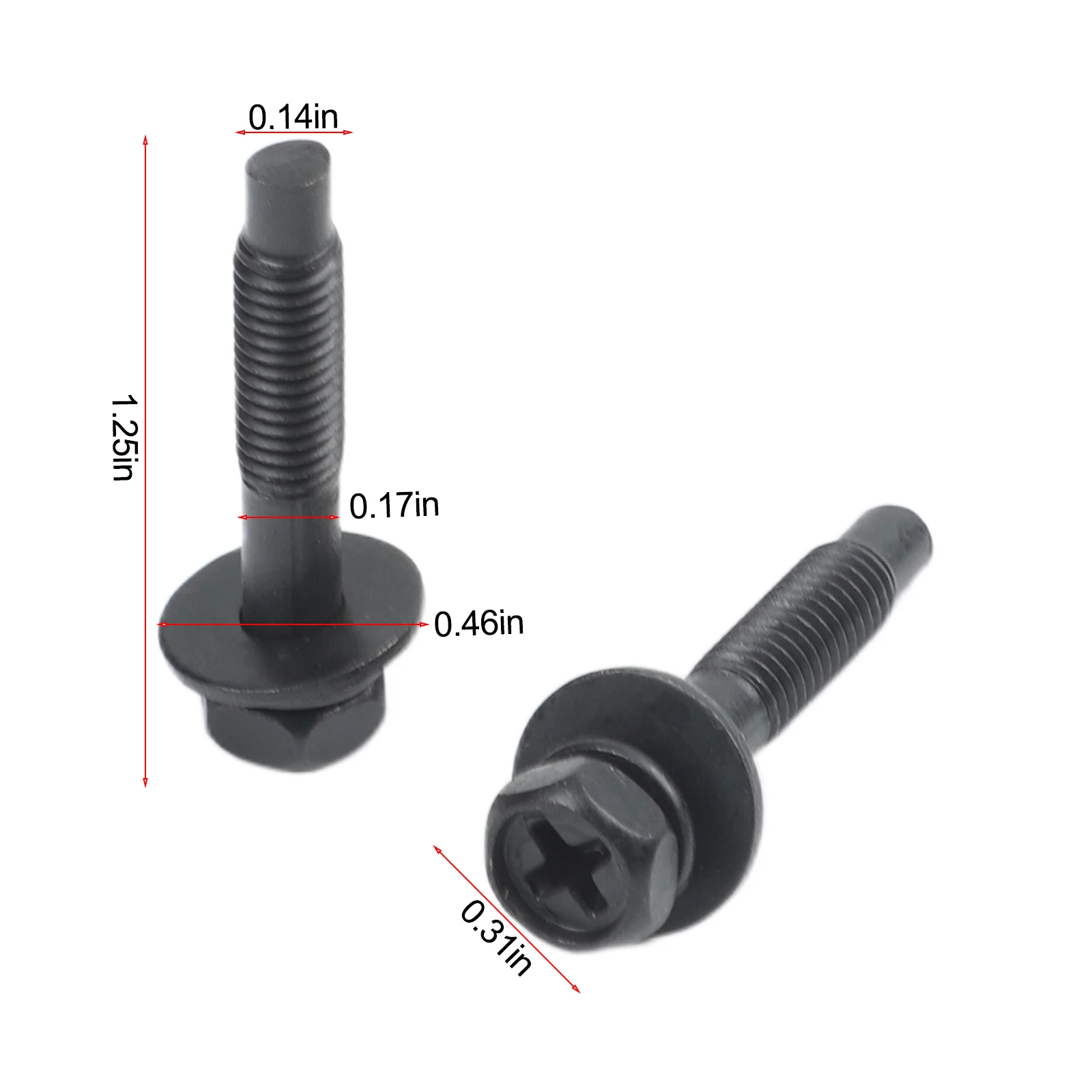 Easy Install Air Filter Parts Motor Air Filter Bolts Head Width 8mm Air Filter Fasteners Complete Fastener Kit
