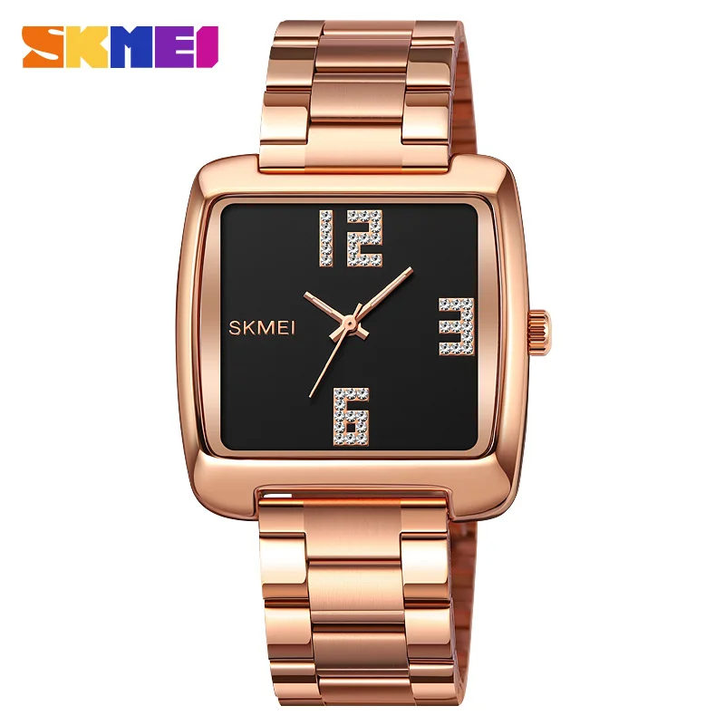 SKMEI Fashion Man Men's Quartz Watch Luxury Stainless Steel Wristwatches Mens Male 30M Waterproof Clcok Relojes Para Hombres