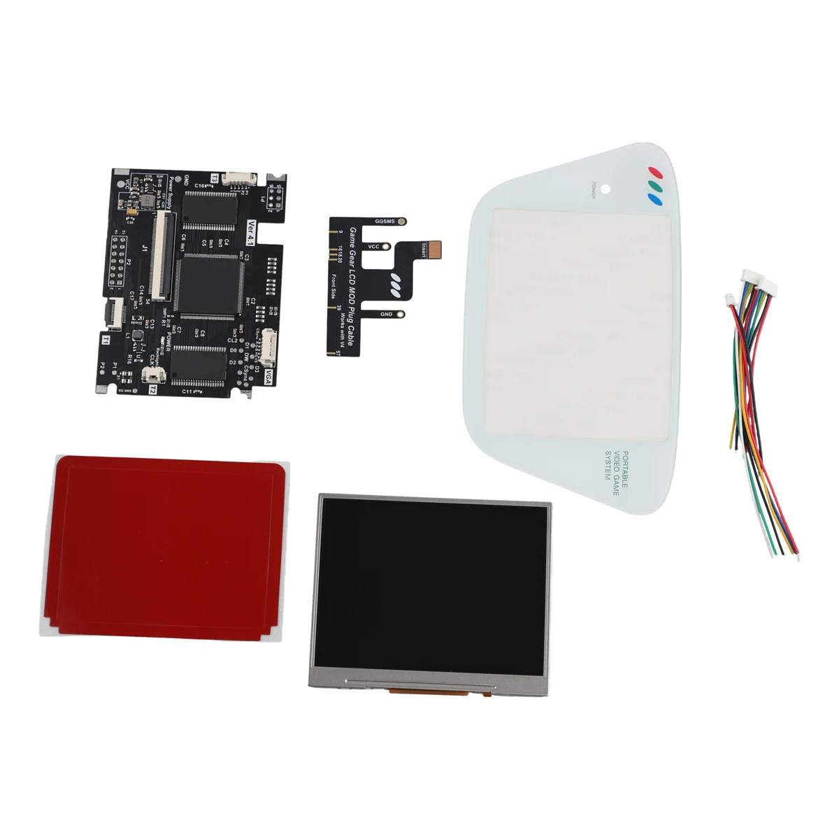 

V4 IPS OGS LCD S n Kits for SEGA Game Gear Full S n V4.0 Display LCD Highlight Brightness for SEGA GG White