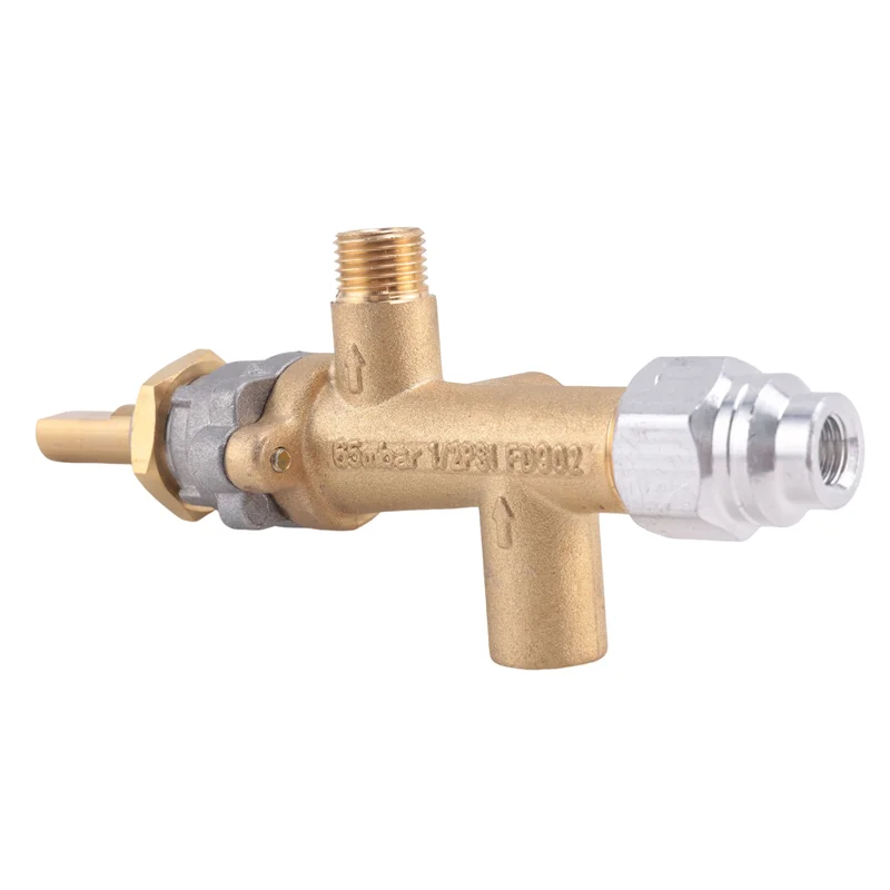 

ABSE-безопасный латунный основной регулирующий клапан обогревателя для патио с пилотным портом, подходящий для подключения газовой горелки для патио низкого давления