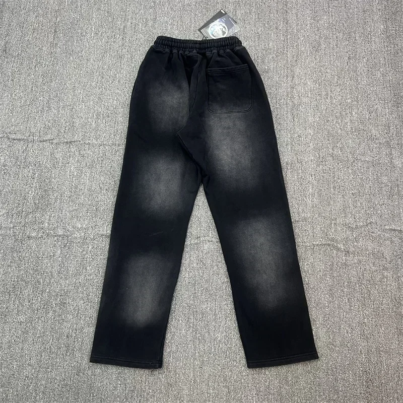 

24ss Oversized Pants For Men Women Best Quality Black Washed Jogging Sweatpants