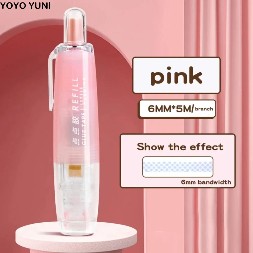 

Двусторонний клей-карандаш для точечного нанесения, высоковязкий, со сменными стержнями, корректирующая лента, клейкая лента, канцелярские товары, большой объем