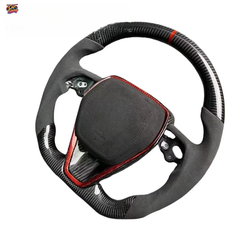 for Camry Corolla RAV4 Highlander Avalon Racing Carbon Fiber F1 Shape Steering Wheel Customization